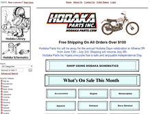 Tablet Screenshot of hodaka-parts.com